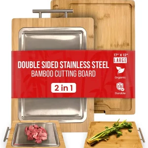 Double Sided Cutting Board With Handle