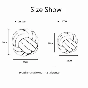 Small Knot Ball Throw Pillow