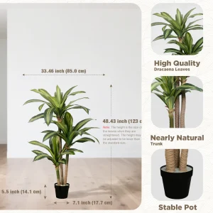 Artificial Dracaena Tree in Pot